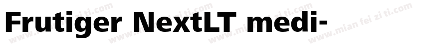 Frutiger NextLT medi字体转换